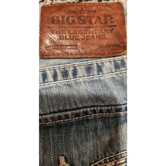 Big Star Jeans Men's 34S Blue Pioneer Riding Bootcut Western Denim Jeans - Picture 5 of 9
